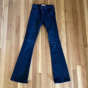 ZARA Black Flare Denim US 2